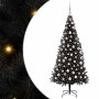 Árbol de Navidad con 300 LED con soporte Negro 180 cm PVC