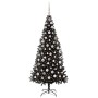 Árbol de Navidad con 300 LED con soporte Negro 180 cm PVC