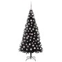 Árbol de Navidad con 300 LED con soporte Negro 180 cm PVC