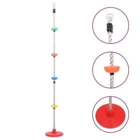 Climbing rope with platforms and disc 200 cm by vidaXL, Swings and seesaws - Ref: Foro24-93152, Price: 50,63 €, Discount: %