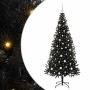 Árbol de Navidad con 300 LED con soporte Negro 180 cm PVC