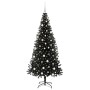 Árbol de Navidad con 300 LED con soporte Negro 180 cm PVC