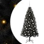 Árbol de Navidad con 300 LED con soporte Negro 180 cm PVC