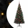 Árbol de Navidad con 300 LED con soporte Negro 180 cm PVC