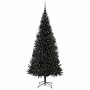 Árbol de Navidad con 300 LED con soporte Negro 210 cm PVC