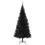 Árbol de Navidad con 300 LED con soporte Negro 210 cm PVC