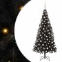 Árbol de Navidad con 300 LED con soporte Negro 210 cm PVC