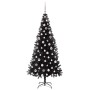 Árbol de Navidad con 300 LED con soporte Negro 210 cm PVC