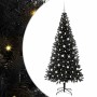 Árbol de Navidad con 300 LED con soporte Negro 210 cm PVC