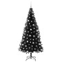 Árbol de Navidad con 300 LED con soporte Negro 210 cm PVC
