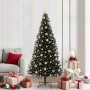 Árbol de Navidad con 300 LED con soporte Negro 210 cm PVC
