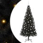 Árbol de Navidad con 300 LED con soporte Negro 210 cm PVC