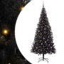 Árbol de Navidad con 300 LED con soporte Negro 210 cm PVC