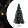 Árbol de Navidad con 300 LED con soporte Negro 210 cm PVC
