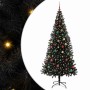 Árbol de Navidad con 300 LED con soporte Negro 210 cm PVC
