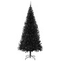Árbol de Navidad con 300 LED con soporte Negro 240 cm PVC