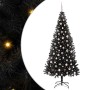 Árbol de Navidad con 300 LED con soporte Negro 240 cm PVC