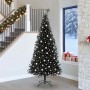 Árbol de Navidad con 300 LED con soporte Negro 240 cm PVC