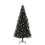 Árbol de Navidad con 300 LED con soporte Negro 240 cm PVC