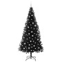 Árbol de Navidad con 300 LED con soporte Negro 240 cm PVC