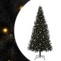 Árbol de Navidad con 300 LED con soporte Negro 240 cm PVC