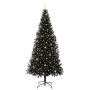 Árbol de Navidad con 300 LED con soporte Negro 240 cm PVC