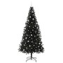 Árbol de Navidad con 300 LED con soporte Negro 240 cm PVC