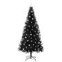 Árbol de Navidad con 300 LED con soporte Negro 240 cm PVC