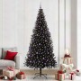 Árbol de Navidad con 300 LED con soporte Negro 240 cm PVC