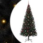 Árbol de Navidad con 300 LED con soporte Negro 240 cm PVC
