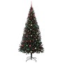 Árbol de Navidad con 300 LED con soporte Negro 240 cm PVC