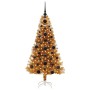Árbol de Navidad con 150 LED con soporte Dorado 120 cm PET