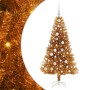 Árbol de Navidad con 150 LED con soporte Dorado 120 cm PET