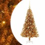 Árbol de Navidad con 150 LED con soporte Dorado 120 cm PET