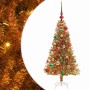 Árbol de Navidad con 150 LED con soporte Dorado 120 cm PET