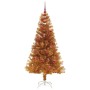 Árbol de Navidad con 150 LED con soporte Dorado 150 cm PET