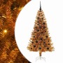 Árbol de Navidad con 150 LED con soporte Dorado 150 cm PET