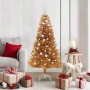 Árbol de Navidad con 150 LED con soporte Dorado 150 cm PET