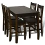 Dining table and 4 brown wooden chairs by vidaXL, Furniture sets for kitchens and dining rooms - Ref: Foro24-241221, Price: 3...