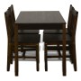 Esstisch und 4 braune Holzstühle von vidaXL, Möbelsets für Küchen und Esszimmer - Ref: Foro24-241221, Preis: 280,78 €, Rabatt: %