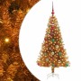 Árbol de Navidad con 150 LED con soporte Dorado 150 cm PET