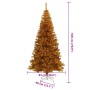 Árbol de Navidad con 300 LED con soporte Dorado 180 cm PET