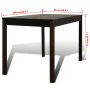 Dining table and 4 brown wooden chairs by vidaXL, Furniture sets for kitchens and dining rooms - Ref: Foro24-241221, Price: 3...