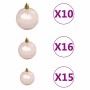 Árbol de Navidad con 300 LED con soporte Dorado 180 cm PET