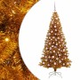 Árbol de Navidad con 300 LED con soporte Dorado 180 cm PET