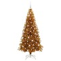Árbol de Navidad con 300 LED con soporte Dorado 180 cm PET