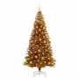 Árbol de Navidad con 300 LED con soporte Dorado 180 cm PET