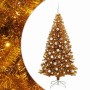 Árbol de Navidad con 300 LED con soporte Dorado 180 cm PET
