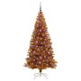 Árbol de Navidad con 300 LED con soporte Dorado 180 cm PET