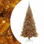 Árbol de Navidad con 300 LED con soporte Dorado 180 cm PET